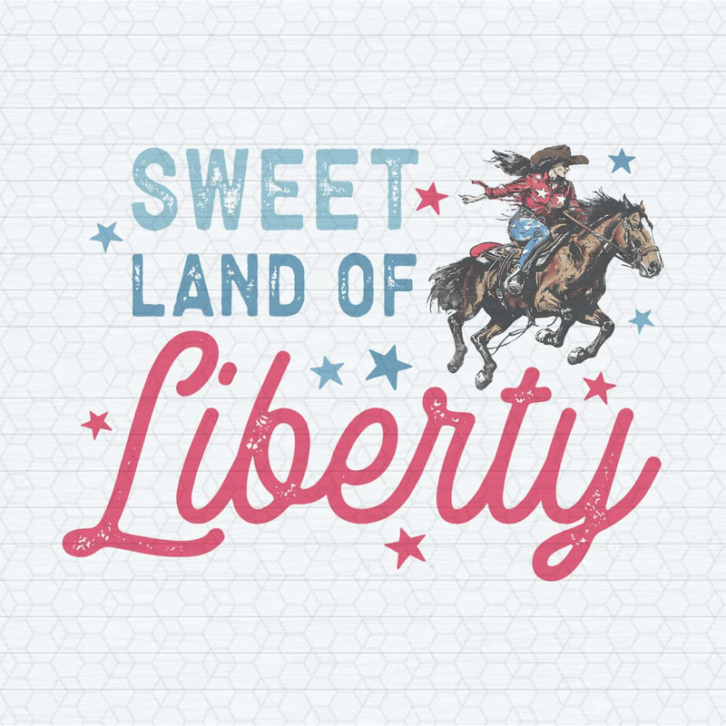 Sweet Land Of Liberty American Cowgirl PNG.jpg
