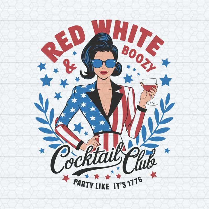 Red White And Boozy Cocktail Club SVG.jpg
