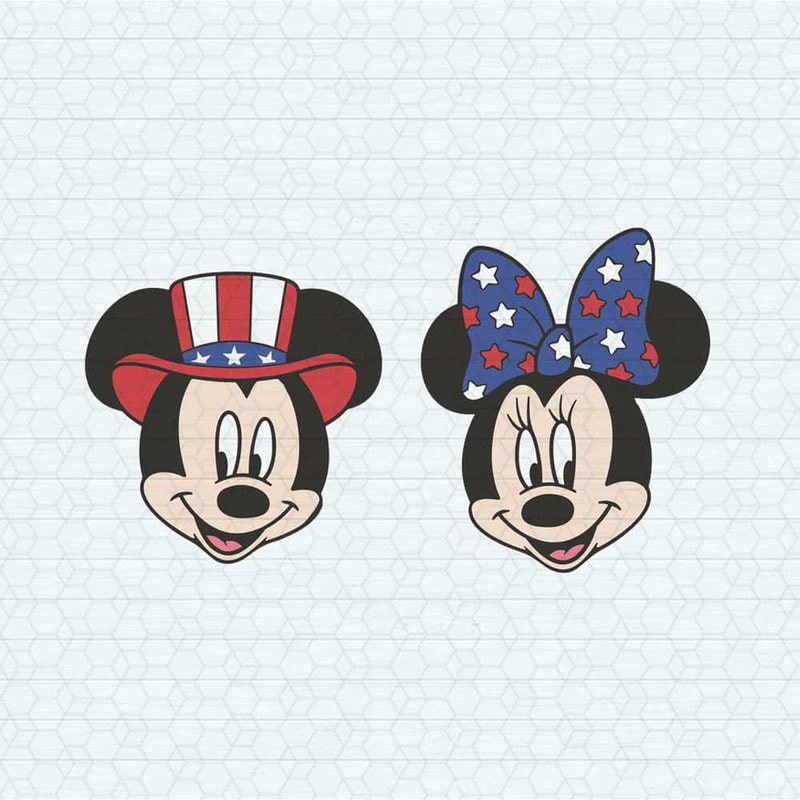 Patriotic Mickey Minnie Bundle SVG 4th Of July SVG Independence Day SVG.jpg
