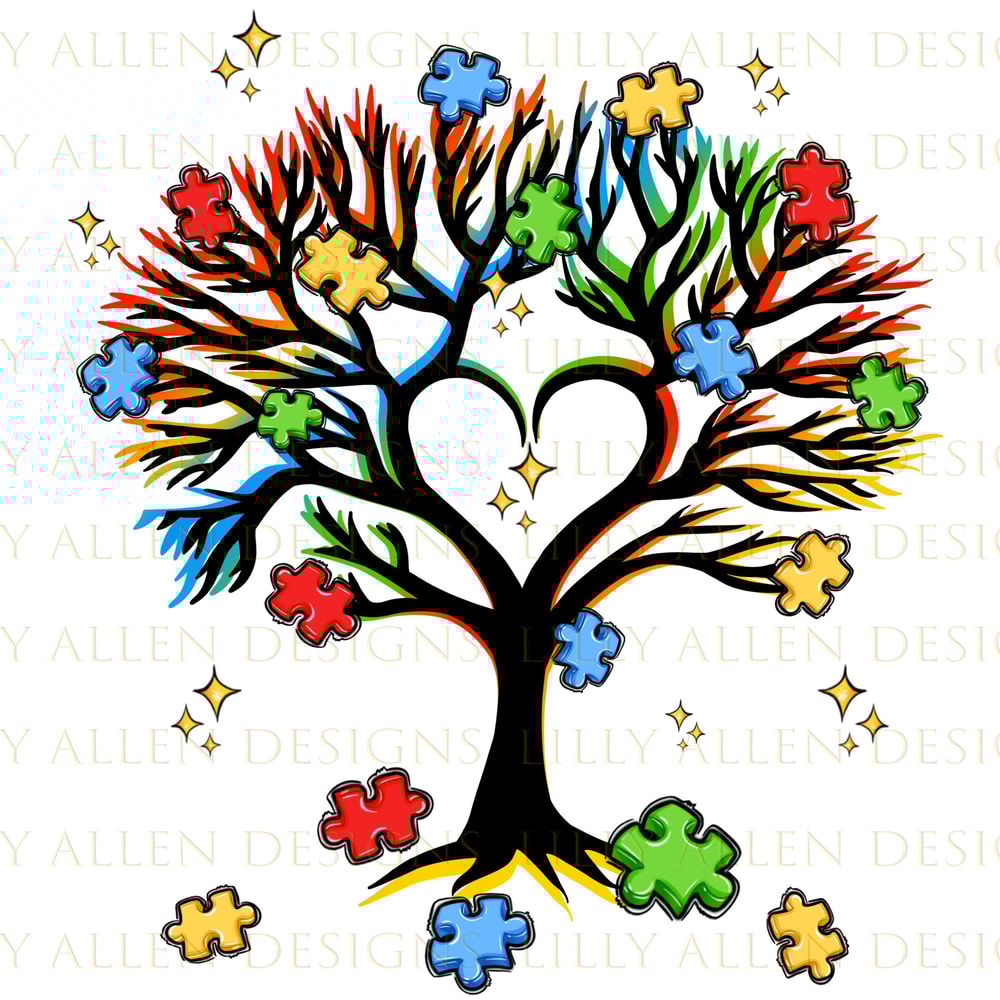 Autism puzzle tree png sublimation design download, Autism Awareness png, Autism life png, Autism puzzle png, sublimate designs download.jpg