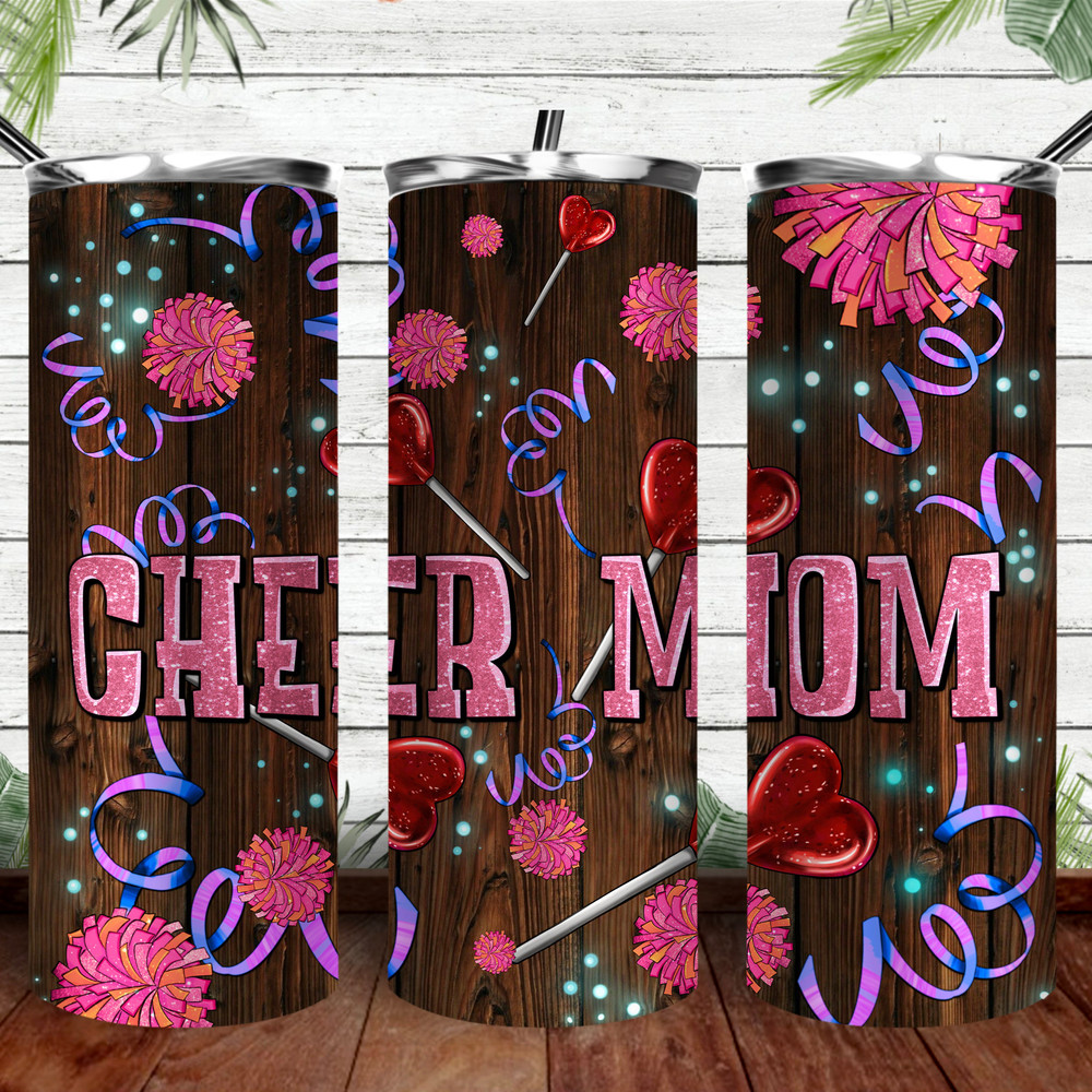 Cheer Mom party  20 oz skinny tumbler png, Mom tumbler wrap png, Cheer 20 oz tumbler designs, tumbler png download.jpg