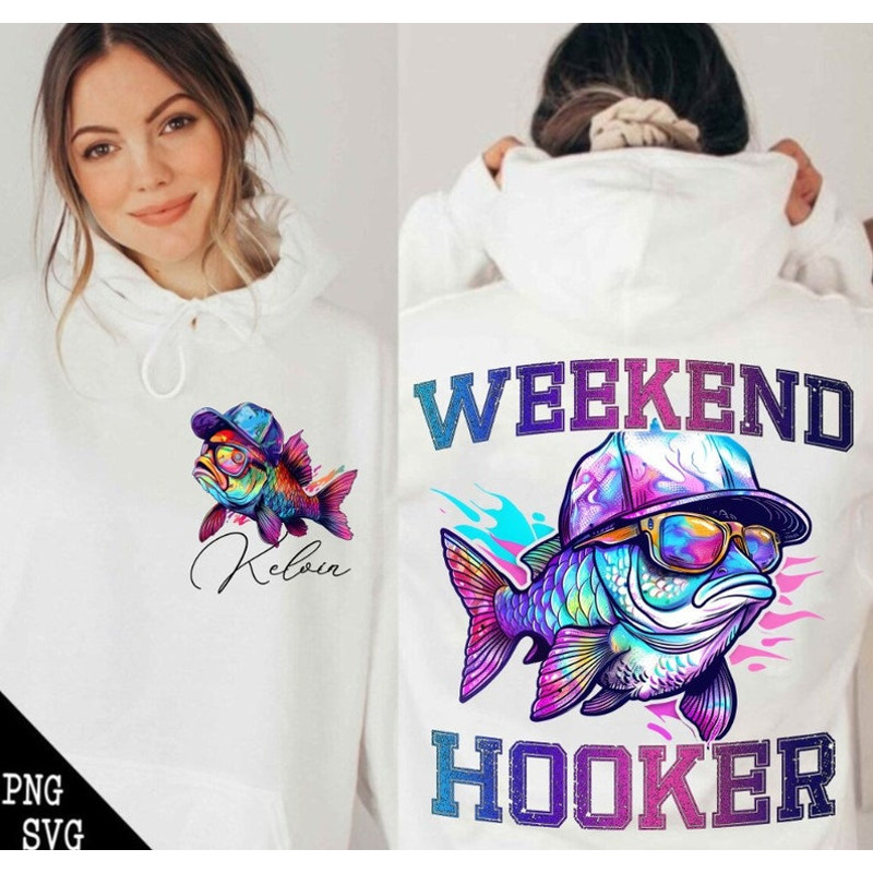 Personalized Weekend Hooker png, Colorful Fish png, Fishing png, Fishing Digital, Funny Fishing png, dad png, for dad, summer png1.jpg