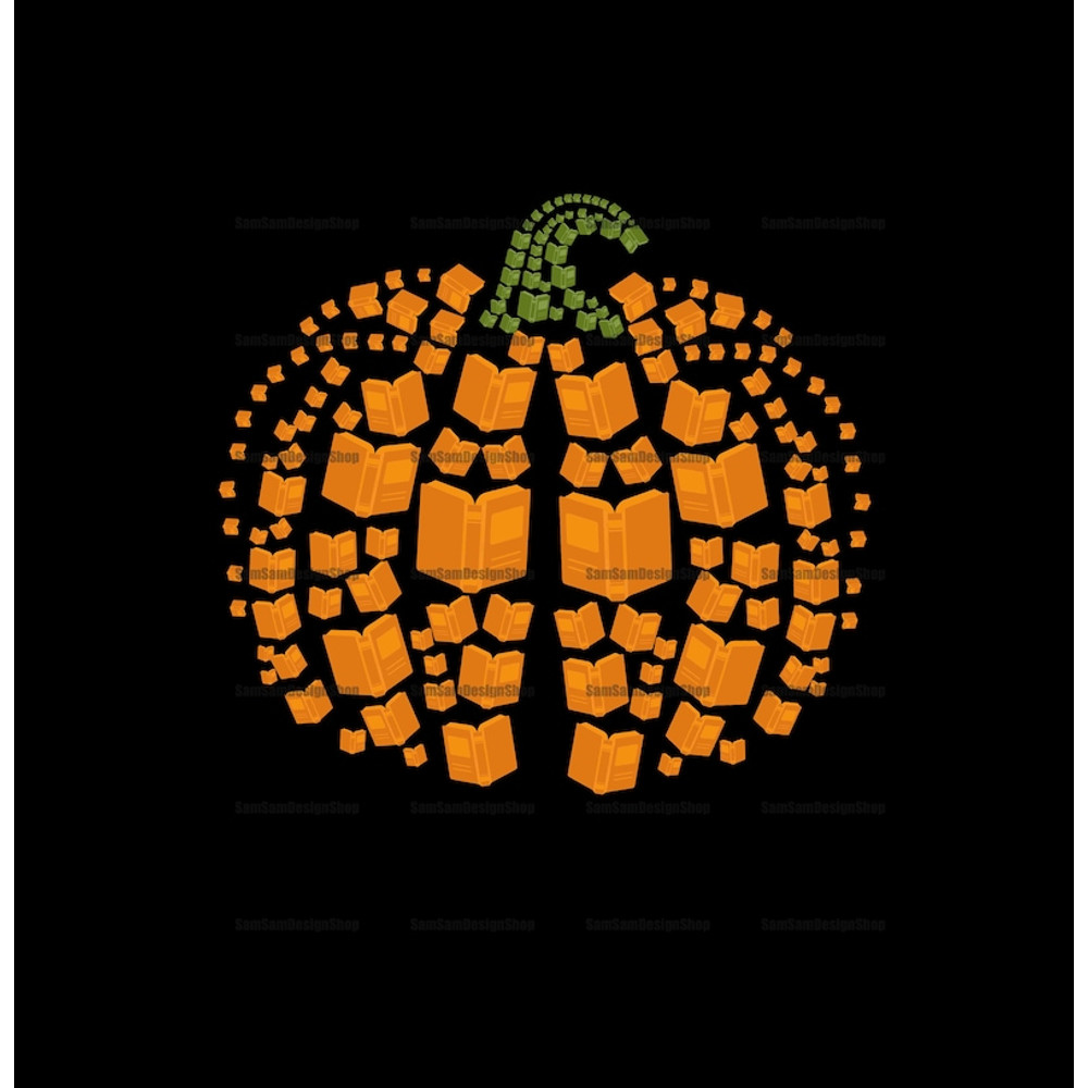 Books and Pumpkin PNG, Book Pumpkin Png, Book Pumpkin Png, Book Halloween Png, Book Halloween Png, Love Book, Book Shirt1.jpg