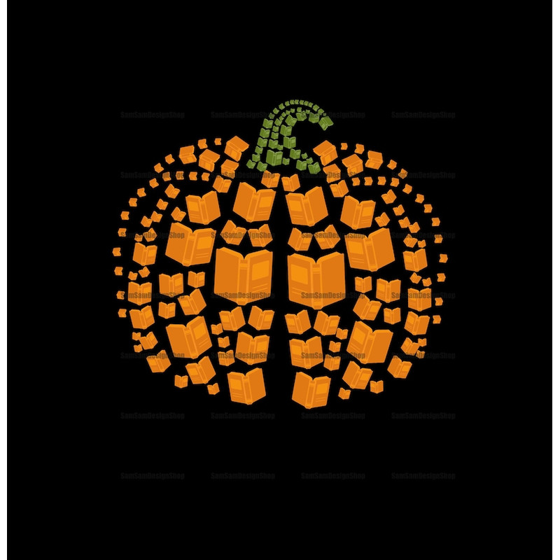 Books and Pumpkin PNG, Book Pumpkin Png, Book Pumpkin Png, Book Halloween Png, Book Halloween Png, Love Book, Book Shirt1.jpg