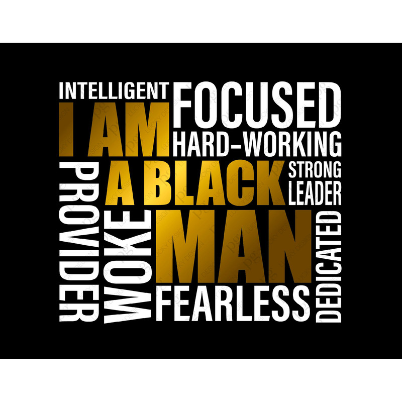 I Am A Black Man Svg, I Am A Black King Svg, Black History Month, Black Father Gifts Digital Download DTG Sublimation Cricut File SVG & PNG.jpg