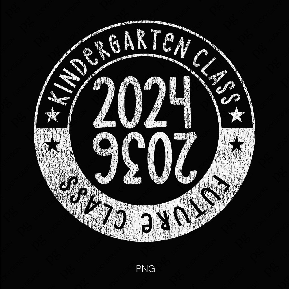 Kindergarten Class 2024 Svg Png, Future Class of 2036 Svg, Teacher Mom Dad Kid Graduation Gift Digital Download Sublimation PNG & SVG Cricut.jpg