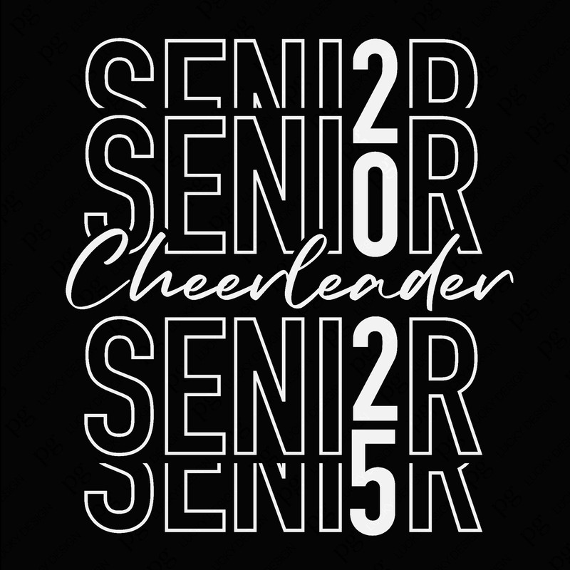 Senior Cheerleader 2025 Svg Png, Senior 2025 Svg, Cheerleader Svg, Cheer Squad Svg, Graduation Digital Download Sublimation PNG & SVG Cricut.jpg