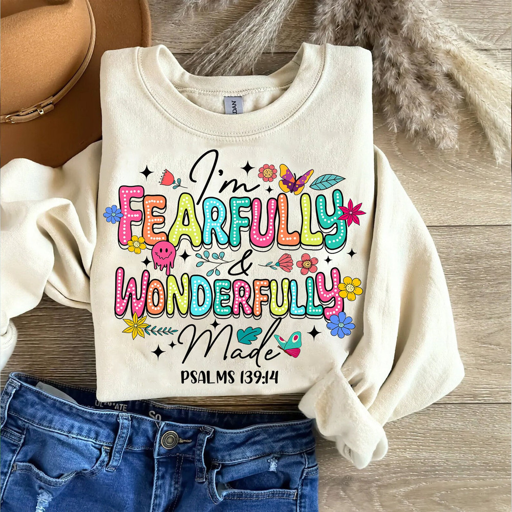 Fearfully And Wonderfully Made Png, Religious Faith-based Png Christian Art Png Biblical Quotes Clipart Inspirational Png,Bright Doodle Dots.jpg