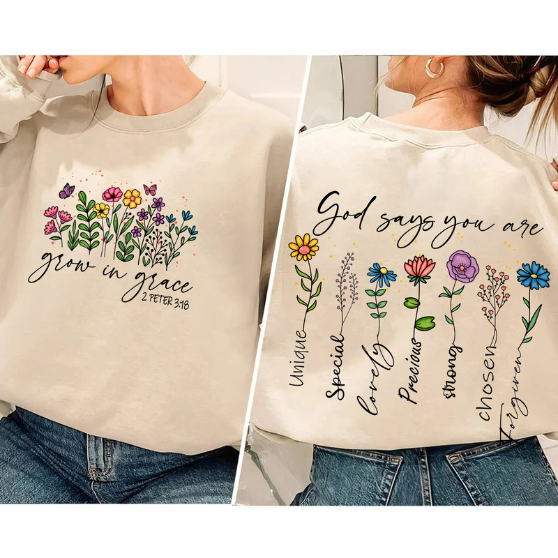 God Says You Are Christian Bible Verse PNG SVG, Floral Bible Quotes Png Svg, Christian Jesus Png Bundle,Faith Png,Jesus Png,Religious Png.jpg