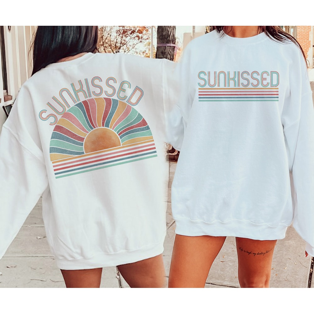 Sunkissed PNG, Trendy Summer Design png, Vintage Beach Life sublimation, Retro png, Rainbow Summer png, Boho Summer png, vintage Tshirt PNG.jpg