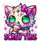 Angry Cat Coffee Png, Cute Zombie Cat Clipart, Spooky PNG, Coffee Lover Png, Pink Zombie Cat PNG, Sublimation Design, Digital Download PNG.jpg
