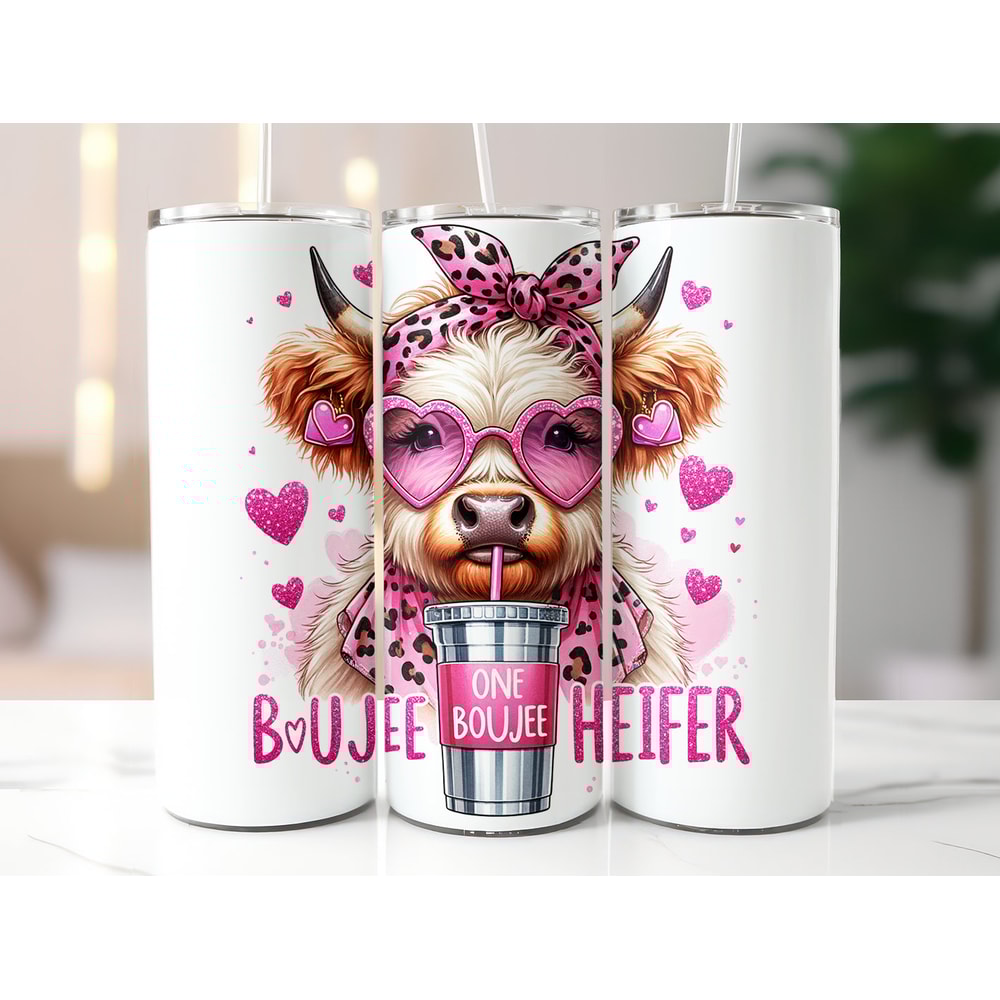 Boujee Valentines Day Tumbler Wrap, Boujee Heifer, Valentines Tumbler Wrap, , 20oz Skinny Tumbler, 3D Tumbler Wrap, Digital Download.jpg