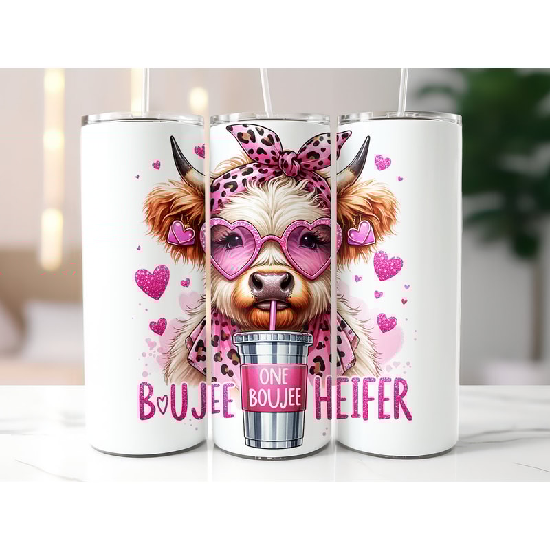 Boujee Valentines Day Tumbler Wrap, Boujee Heifer, Valentines Tumbler Wrap, , 20oz Skinny Tumbler, 3D Tumbler Wrap, Digital Download.jpg