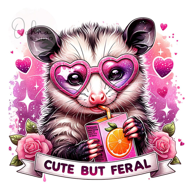 Cute But Feral Raccoon PNG, Funny Juice Clipart, Snarky Raccoon, Funny Raccoon PNG,Raccoon Clipart, Sublimation Design, Digital Download PNG.jpg