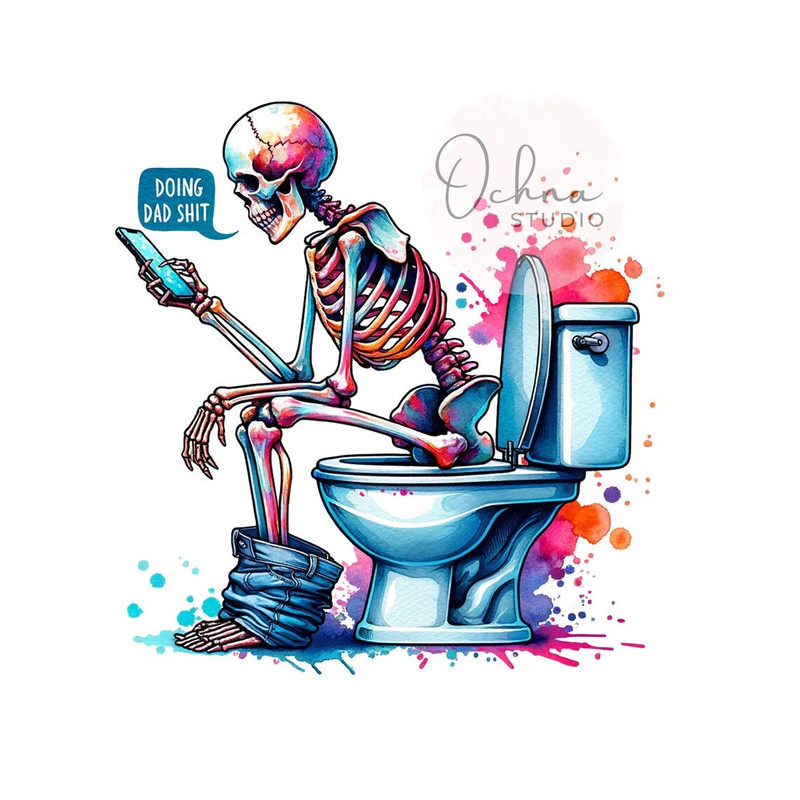Doing Dad Shit PNG, Dad Joke Clipart, Dad PNG, Snarky Skeleton Sublimation Design, Shirt Sublimation, Digital Download PNG.jpg