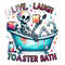 Live Laugh Toaster Bath PNG, Snarky Skeleton Clipart, Funny Skeleton Png, Spooky Skeleton, Sublimation Design, Digital Download PNG.jpg