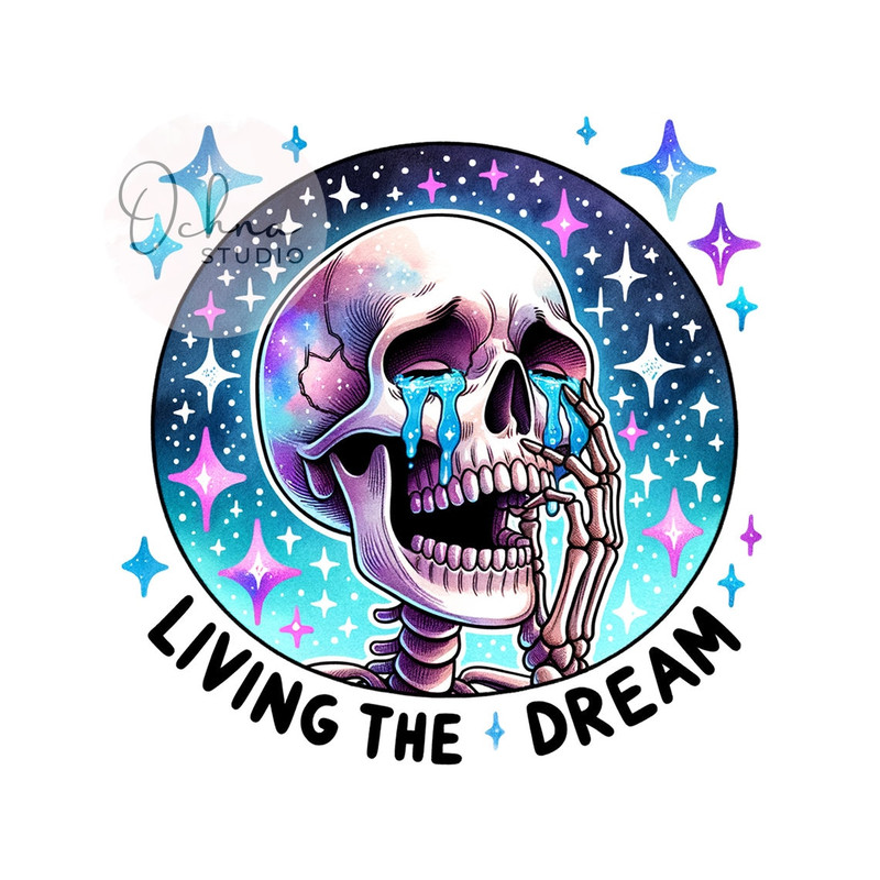 Living the Dream PNG, Grim Reaper Clipart, Sarcastic PNG, Snarky Skeleton Png, Skeleton Clipart, Sublimation Designs, Digital Download PNG.jpg