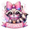 Sasshole Clipart, Sassy and Trashy PNG, Funny Raccoon and Opossum Clipart, Raccoon PNG, Coffee png, Sublimation Design, Digital Download PNG.jpg