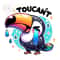 Toucan't PNG, Toucan Clipart, Sad Tropical Bird, Awareness, Depressed PNG, Sublimation Design, Shirt Sublimation, Digital Download PNG.jpg