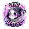 Lost Cause PNG, Snarky Skeleton Clipart, Grim Reaper Sublimation Design, Tshirt DTF Design, Digital Download, Tumbler Wrap, Mug, Sticker.jpg