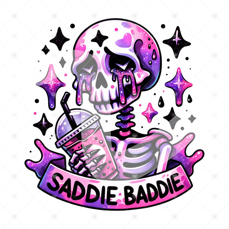 Saddie Baddie Skeleton PNG, Snarky Skeleton Clipart, Mental Health Png, Funny Sublimation Design, I'm Fine Skeleton Shirt, Tshirt Design.jpg
