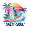 Salty Soul PNG, Funny Summer Skeleton Clipart, Snarky Skeleton Sublimation Design, Summer Vacation DTF File, Salty Vibes Beach Shirt, Wrap.jpg