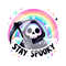 Stay Spooky PNG, Reaper Skeleton Clipart, Trendy Sublimation Design for Graphic Tees, Snarky Skeleton DTF File, Sticker Design, Jar Wrap.jpg