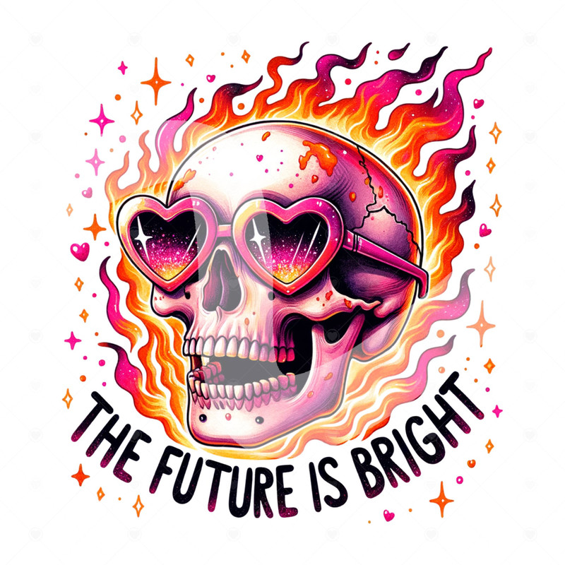 The Future is Bright PNG, Snarky Skeleton Clipart, Funny Graduation Tshirt Design, Sarcastic Bright Future Sublimation, DTF Transfer Sticker.jpg
