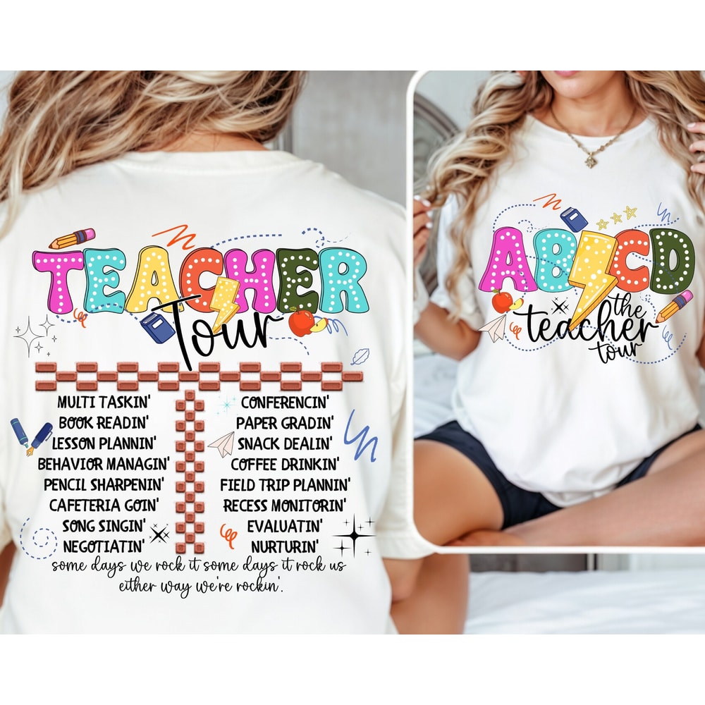 Retro Teacher Png, ABCD Teacher Tour Png, Back To School, End of Year Pnh, Teacher Gift, Kindergarten Teacher Png, Elementary School.jpg