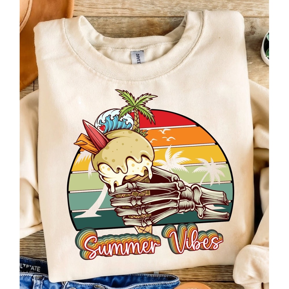 Skeleton Summer Vibes Png, Retro Summer Png Design, Summer sublimation, Summer png, Retro png, Sublimation Design, Digital Download.jpg