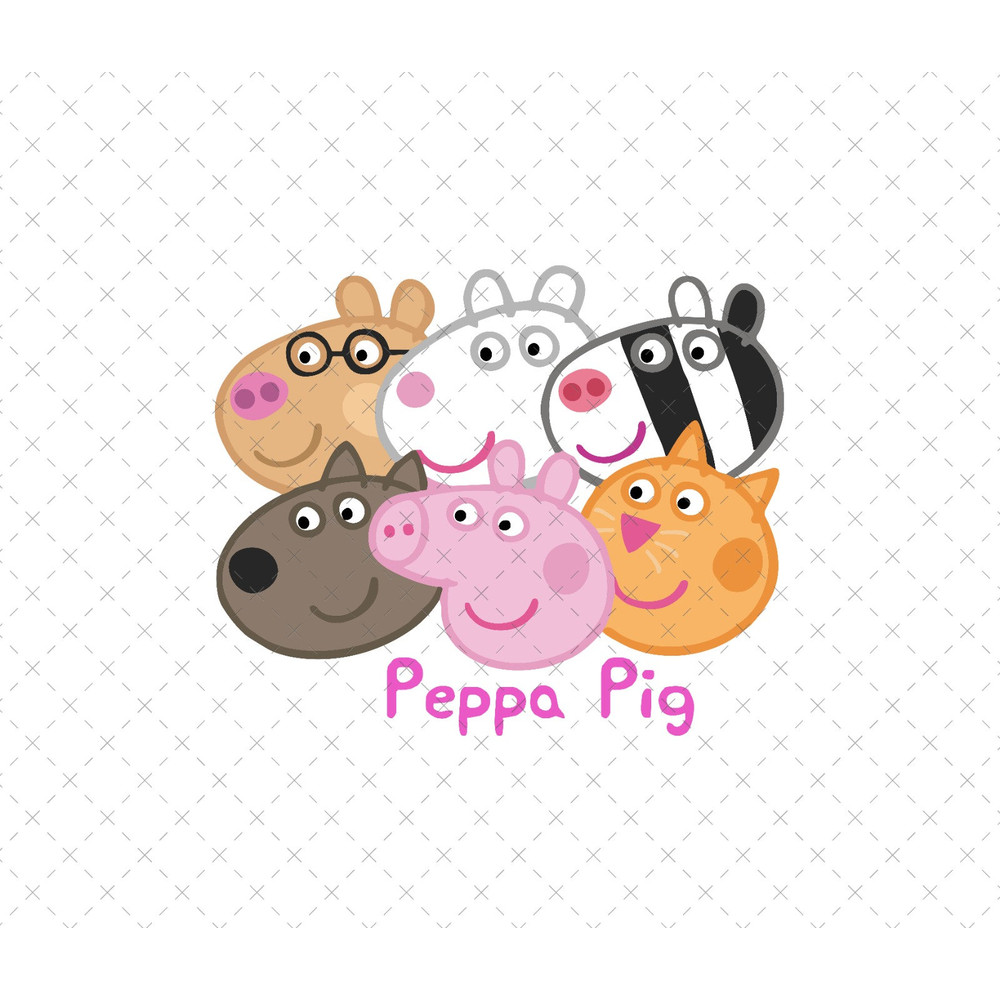 Peppa Is Kind, Peppa Pig Birthday, Peppa Pig SVG, Peppa Pig Family, Peppa Pig Flowers, Peppa Pig For T-Shirts, Kids, Digital File.jpg