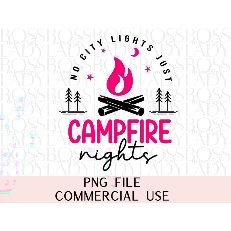 Camping Retro Summer Family Vacation Outdoors Adventure Campfire Nights PNG Sublimation SVG Cricut Friendly Trendy Instant Downloadable File.jpg