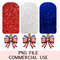 Coquette Bows American Popsicles 4th of July Chill The Fourth Out USA Red White Blue Bow PNG Sublimation Digital Instant Downloadable File.jpg