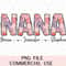 Personalized Floral Nana With Grand Kids Names PNG Design Custom Na Na Est 2024 DIY Mother's Day Gift Tshirt Mug Tote Affirmation Journal.jpg