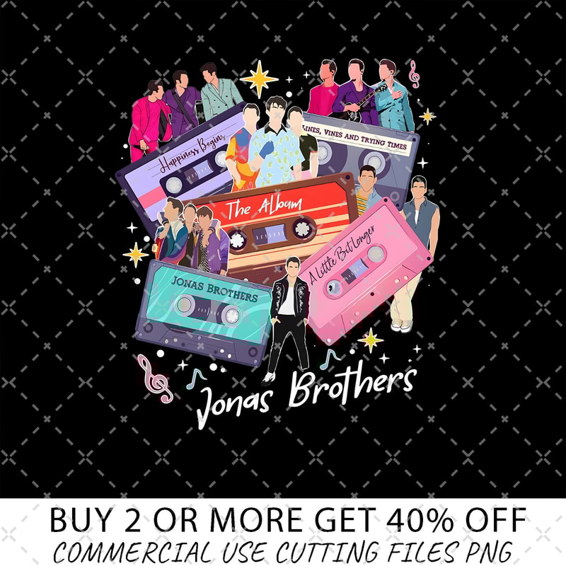 90s Vintage Jonas Brothers png, Jonas Brothers Cassette png, Nick Joe Kevin Jonas png, Retro Five Albums One Night Tour png.jpg