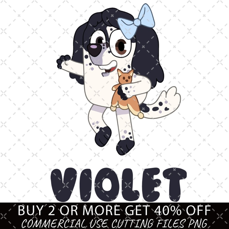 Bluey PNG, Violet Stickers Png, Bluey Family Png, Decal Files, Vinyl Stickers, Car Image.jpg