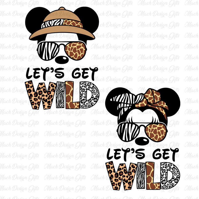 Bundle Let's Get Wild Svg, Family Safari Svg, Animal Kingdom Svg, Family Vacation Svg, Mouse and Friends, Vacay Mode Svg, Svg For Cricut.jpg