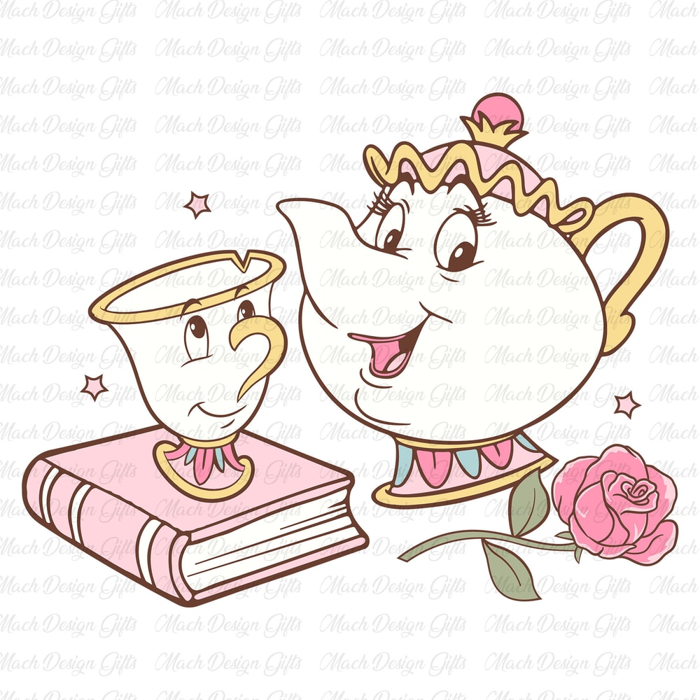 Chip And Mrs Tea Potts Svg, Beauty and the Beast Svg, Tale as Old as Time Svg, Princess Svg, Family Trip Svg, Gifts For Girls, Svg Files.jpg