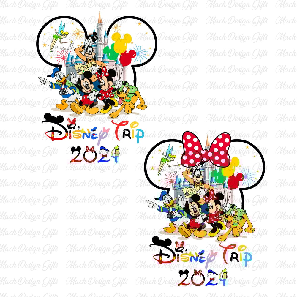 Family Trip 2024 Png, Family Vacation Png, Mouse and Friends, Friend Squad Png, Vacay Mode Png, Magical Kingdom Png, Only Png.jpg