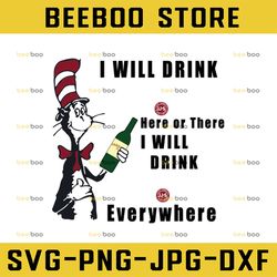 I will drink Jameson here or there I will drink Jameson everywhere png dr.seus png printing download