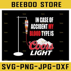 In case of accident my blood type is Coorslight  png dr.seus png printing download