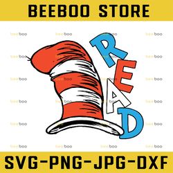 red svg, dr seuss svg, cat in the hat sayings quotes svg, dxf, clipart, vector, print files, sublimation