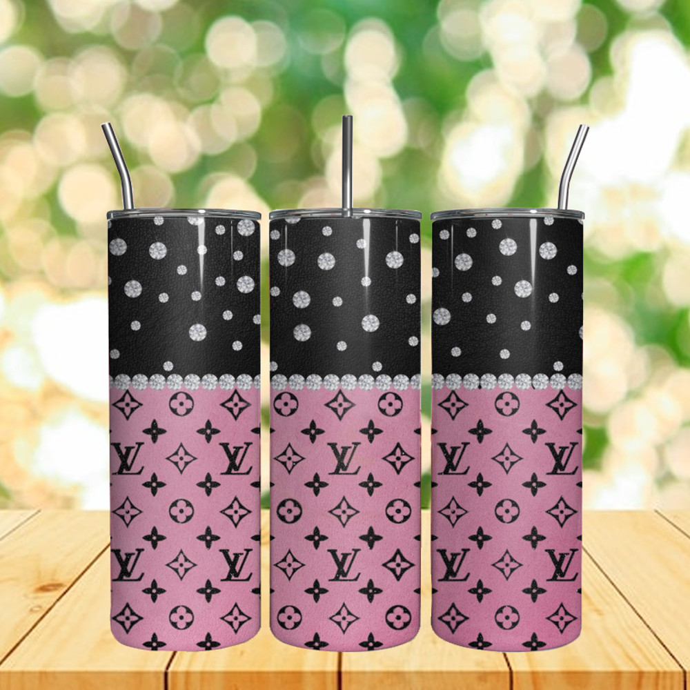 Black Pink LV Tumbler, LV Tumbler, 20oz LV Tumbler.jpg