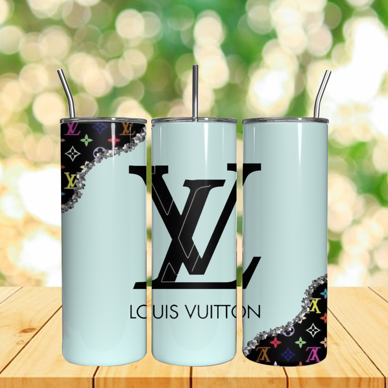 Blue LV Pattern Tumbler, LV Logo 20Oz Tumbler.jpg