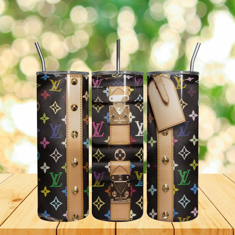 LV Bag Pattern Tumbler, 20Oz Straight Tumbler.jpg