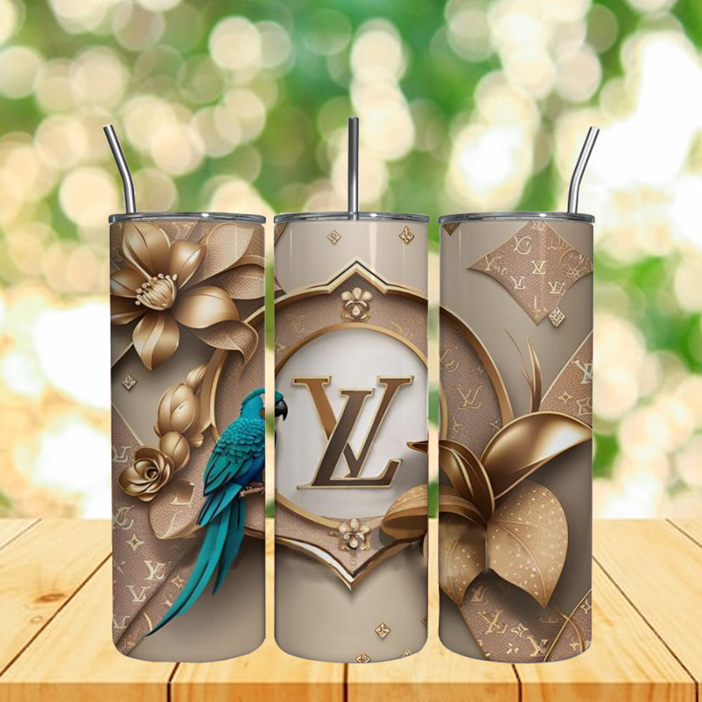LV Bird Logo 3D 20Oz Tumbler Wrap, Fashion 3D Wrap Design.jpg