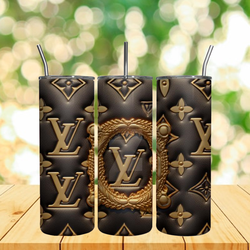 LV Glitter inflated Logo Fashion 3D 20Oz Tumbler, Fashion 3D Wrap Design.jpg