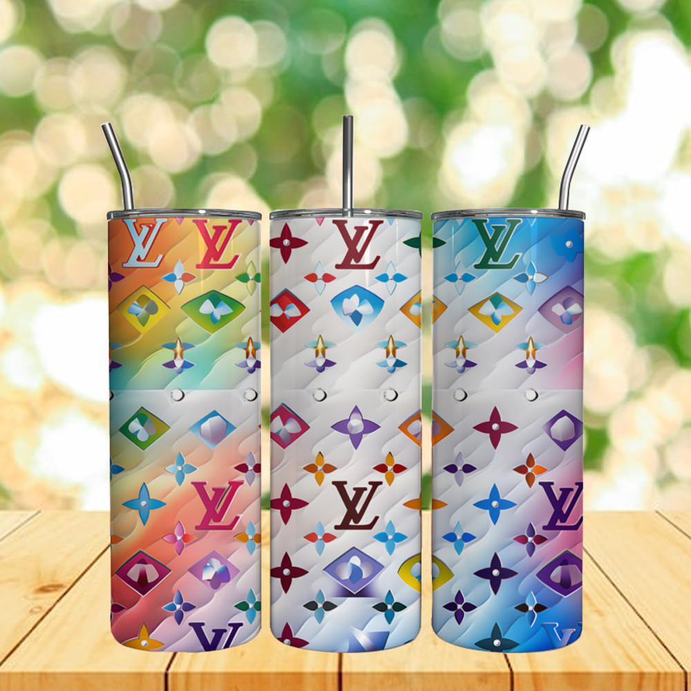 LV Logo Colorful 3D Tumbler Design Png.jpg