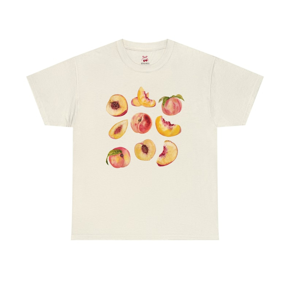 Peach T-Shirt Vintage Graphic Fruit Shirt Aesthetic Fruit Shirt Boho Shirt Fruit Tee Peach Shirt Peach Graphic T-Shirt Gift For Women3.jpg