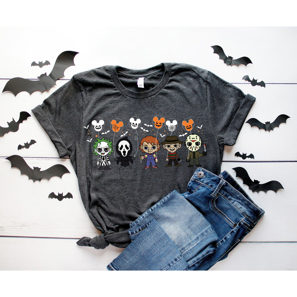 Disney Horror Characters Halloween Shirt, Disney Halloween Horror Characters Shirt, Disney Friends Halloween Shirt, Halloween Gift 1.jpg
